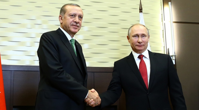 Cumhurbaşkanı Erdoğan, Putin ile Türk Akım’ı görüştü