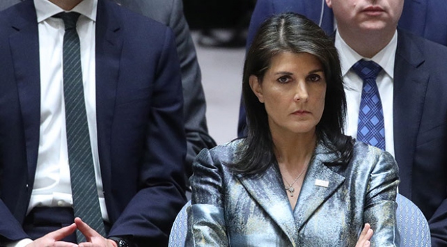 ABD’nin BM Daimi Temsilcisi Haley’den BM’ye İsrail eleştirisi