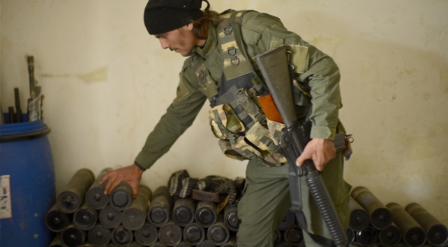 ÖSO Afrin’de YPG/PKK cephanesi buldu