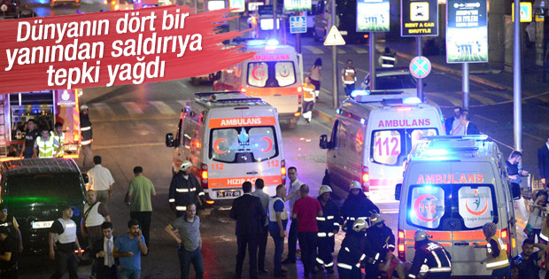 Atatürk Havalimanı’ndaki terör saldırısına dünyadan tepki