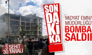 Mardin'de emniyet binasına bombalı saldırı