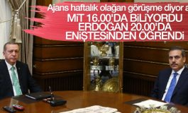 Erdoğan, Hakan Fidan'ı kabul etti