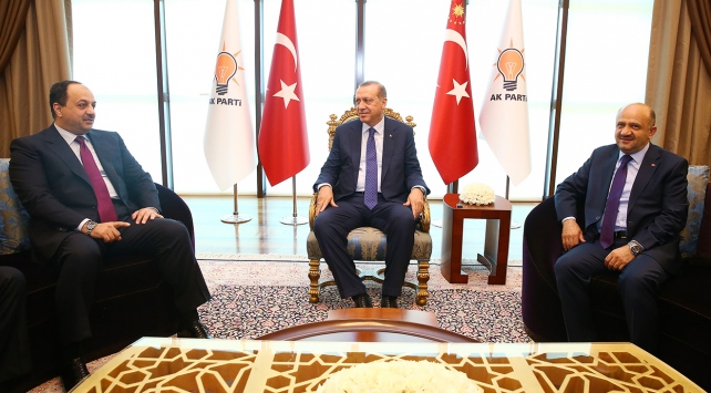 Cumhurbaşkanı Erdoğan, Katarlı bakanı kabul etti