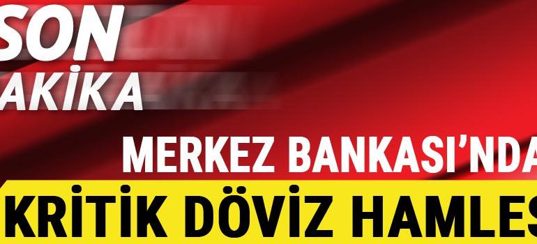 Merkez Bankası’ndan kritik müdahale