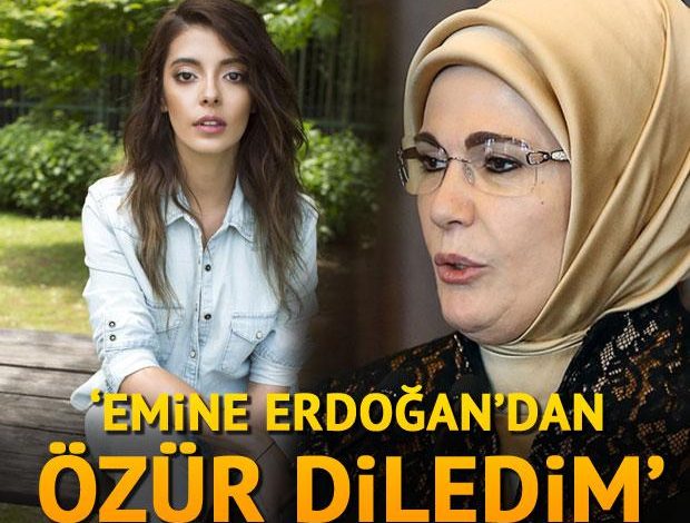 Oyuncu Selin Şekerci, Emine Erdoğan’dan özür diledi