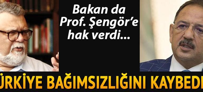 Bakan, Prof. Şengör’e hak verdi: ‘Katılıyorum, bağımsızlığımız gider’