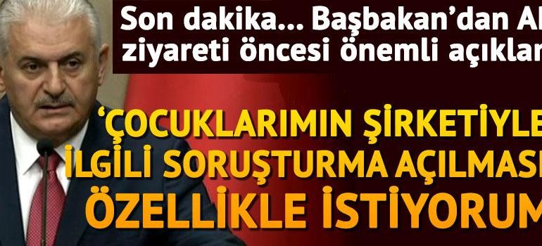 Son dakika!.. Başbakan oğullarının şirketleri ile ilgili iddialara yanıt verdi