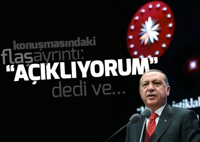 Cumhurbaşkanı Erdoğan’dan Afrin çıkışı: Açıklıyorum….