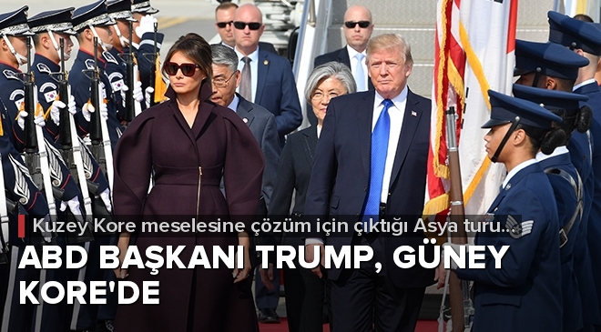 Trump, Asya turunun ikinci durağı olan Güney Kore’de