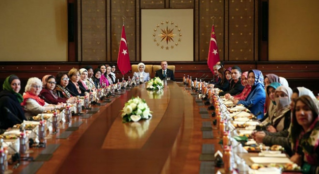 Cumhurbaşkanı Recep Tayyip Erdoğan, “Vicdan Konvoyu” temsilcilerini kabul etti